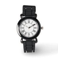 Silver Glitter Roman Numeral Watch