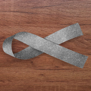 Silver Glitter Satin Ribbon