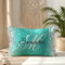 Silver Glitter Shiny Turquoise Foil Fancy Monogram