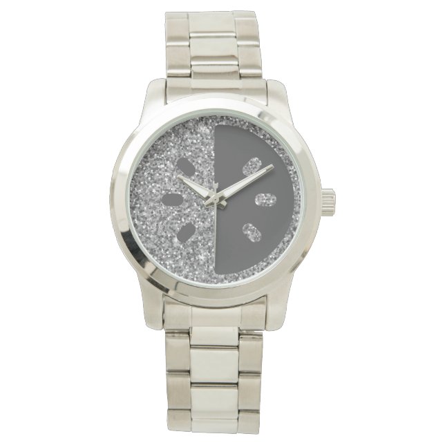 Silver Glitter Watch (Front)