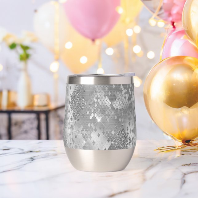 Silver Glitzy Glitter Snake Skin (Bachelor Party)