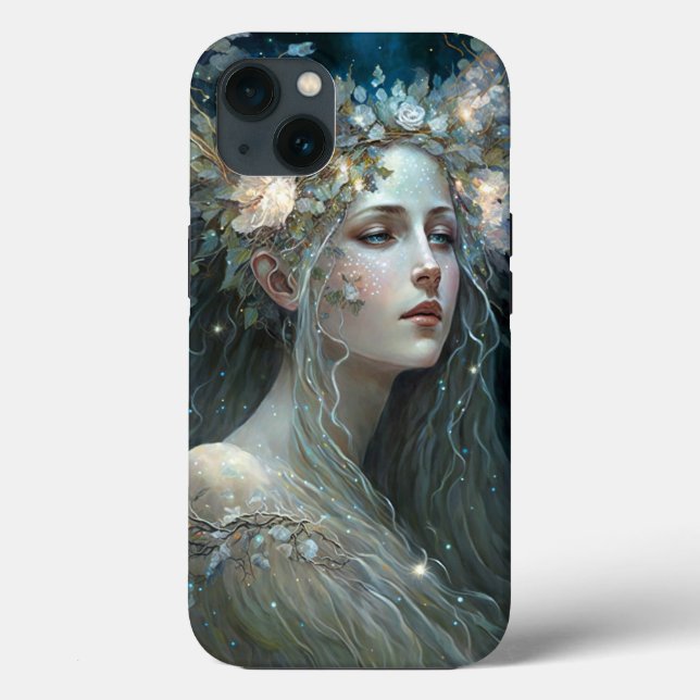 Silver Goddess Fantasy Art Case-Mate iPhone Case (Back)