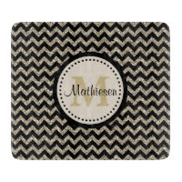 Silver Gold Chevron Faux Glitter