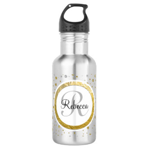 Silver/Gold Confetti Monogram 532 Ml Water Bottle