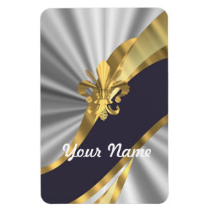 Silver & gold Fleur dy Lys Magnet