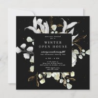 silver gold floral elegant square open house