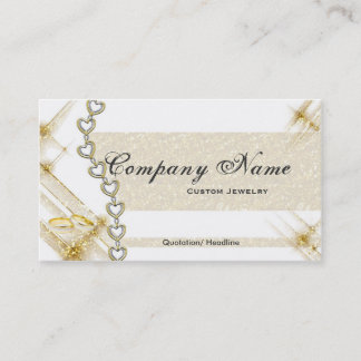 Silver & Gold Jewellery Business Cards