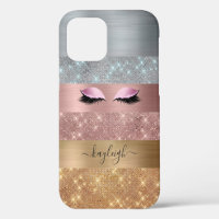 Silver Gold Rose Gold Glitter Beauty Eyelash