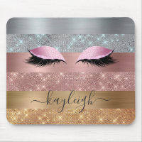 Silver Gold Rose Gold Glitter Beauty Eyelash