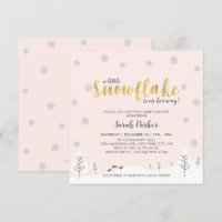 Silver & Gold Winter Wonderland Girl Baby Shower