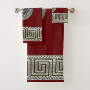 Silver Gorgon - Medusa Guest / Gift Bath Towel Set