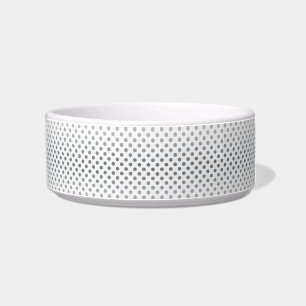 Silver Gradient Polka Dots by Shirley Taylor Bowl