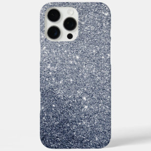 Silver Gray Glitter Style Background iPhone 16 Pro Max Case