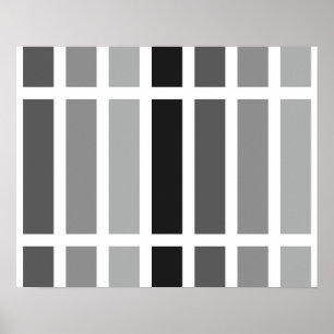 Silver Gray Hues Poster