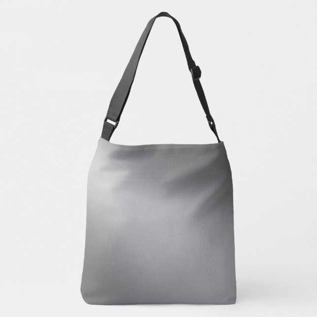 silver gray moonlight ombre effect  crossbody bag (Back)