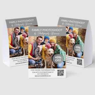 Silver Gray Photoshoot Discount Offer QR Code
