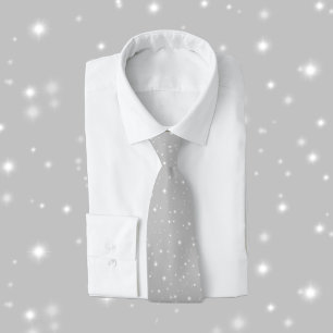 Silver Gray Starlight Tie