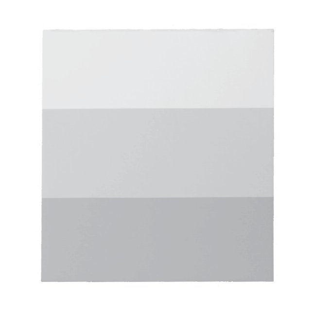 Silver Gray Striped Notepad (Front)