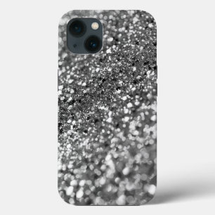 Silver Grey Bokeh Glitter #1 (Faux Glitter) #decor iPhone 13 Case