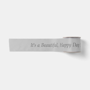 Silver Grey C0C0C0 - Custom Message or Blank Satin Ribbon
