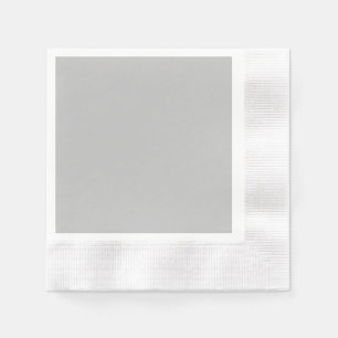 Silver Grey Coined Cocktail Paper Napkin
