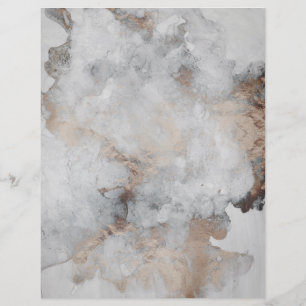 Silver Grey Copper Granite Scrapbook Paper