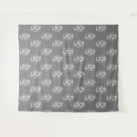 Silver grey Custom Business Logo Backdrop Minimal