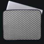 Silver Grey Decorative Laptop Sleeve<br><div class="desc">Elegant Silver Grey Decorative Laptop Sleeve</div>