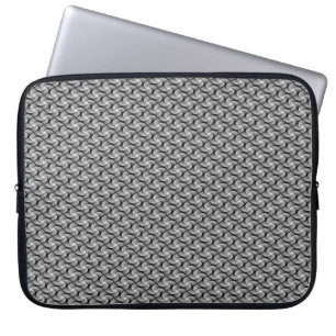 Silver Grey Decorative Laptop Sleeve