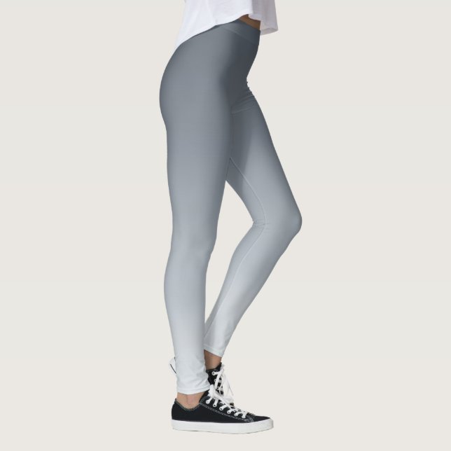 Silver Grey Deep to Light Tones Leggings (Right)