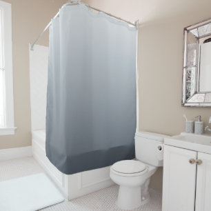 Silver Grey Deep to Light Tones Shower Curtain
