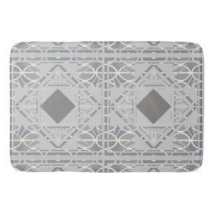 Silver Grey Diamond Bath Mat