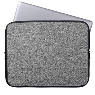 Silver grey faux glitter laptop sleeve