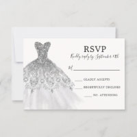 Silver Grey Glitter Sparkle Dress Gown Script