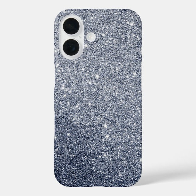 Silver Grey Glitter Style Case-Mate iPhone Case (Back)