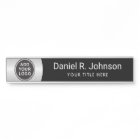  Silver grey gradient custom logo modern black