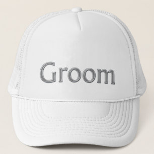 Silver Grey Groom Bridal Party Hat
