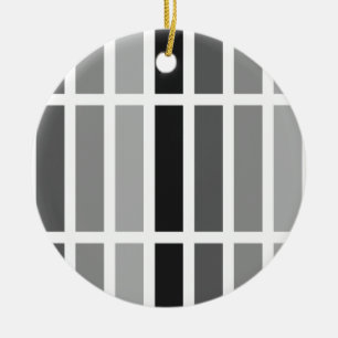 Silver Grey Hues Ceramic Ornament