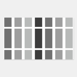 Silver Grey Hues Rectangular Sticker