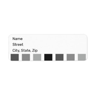 Silver Grey Hues Return Address Label