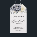 Silver Grey Ivory Floral Winter Boho Bridal Shower Gift Tags<br><div class="desc">Elegant floral winter bridal shower thank  you gift tag features elegant grey ,  ivory and silver watercolor flower bouquet frosty-hued greenery. Please contact me for any help in customisation or if you need any other product with this design.</div>