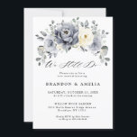 Silver Grey Ivory Floral Winter Rustic We still do Invitation<br><div class="desc">Elegant floral winter we still do wow renewal  invitation features elegant grey ,  ivory and silver watercolor flower bouquet frosty-hued greenery. Please contact me for any help in customisation or if you need any other product with this design.</div>
