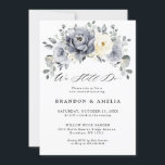 Silver Grey Ivory Floral Winter Rustic We still do Invitation<br><div class="desc">Elegant floral winter we still do wow renewal  invitation features elegant grey ,  ivory and silver watercolor flower bouquet frosty-hued greenery. Please contact me for any help in customisation or if you need any other product with this design.</div>