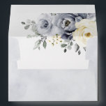 Silver Grey Ivory Floral Winter Rustic Wedding Envelope<br><div class="desc">Elegant floral winter wedding invitation envelope features elegant grey ,  ivory and silver watercolor flower bouquet frosty-hued greenery. Please contact me for any help in customisation or if you need any other product with this design.</div>