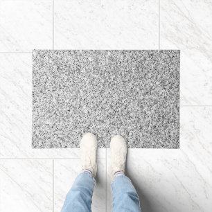 Silver grey light glitter sparkles doormat