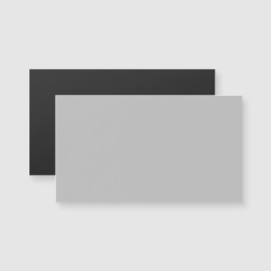 Silver Grey Magnetic Business Card