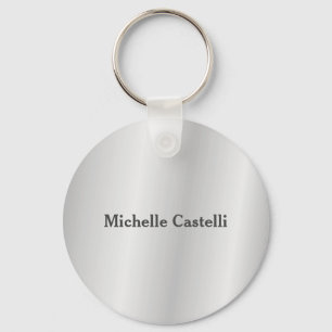 Silver Grey Professional Unique Classical Simple Key Ring