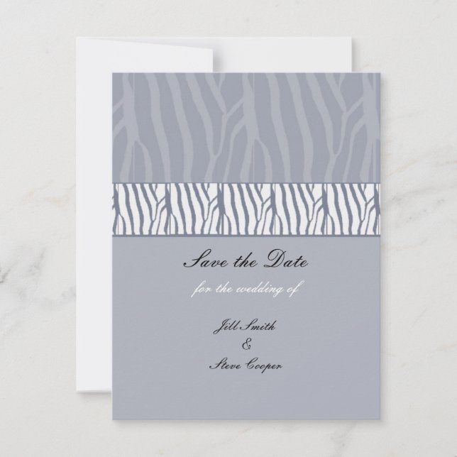 Silver Grey Save the Date (Front)