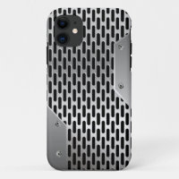 Silver Grey Shiny Metallic Look Pattern