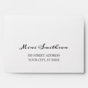 Silver Grey Simply Wedding Sweet16th 15th Grey Envelope